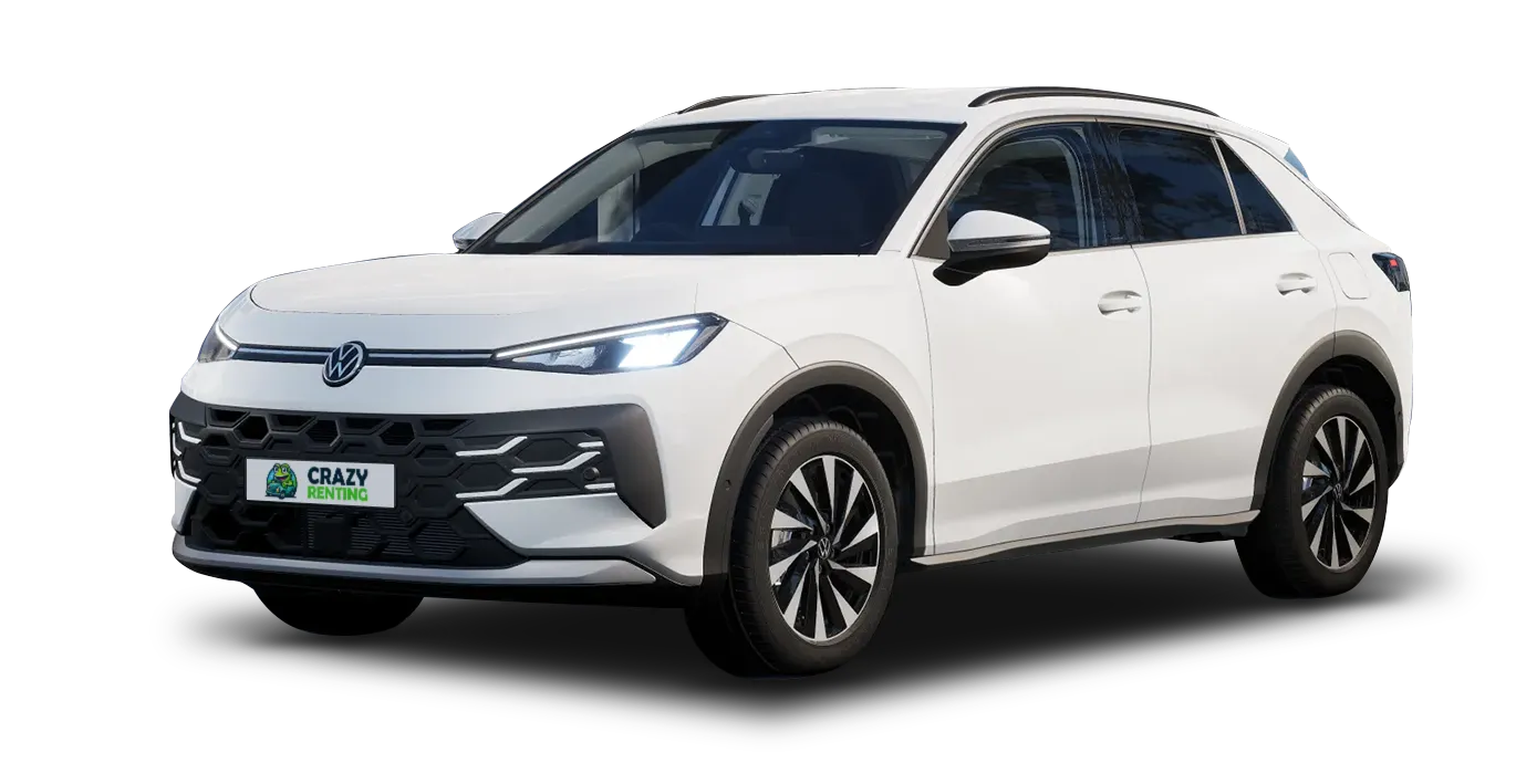 Volkswagen T-ROC Más 1.5 eTSI 85kW (116CV) DSG 1 Volkswagen T ROC Mas 1.5 eTSI 85kW 116CV DSG sin fondo principal crazy | Crazy Renting