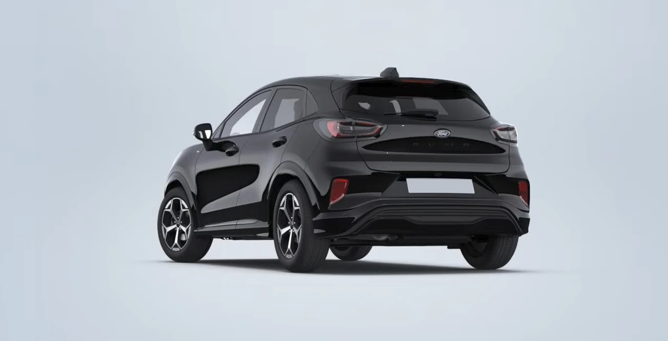 FORD Puma 1.0 EcoBoost MHEV ST-Line 125 2 FORD Puma 1.0 EcoBoost MHEV ST Line 125 trasera negro | Crazy Renting