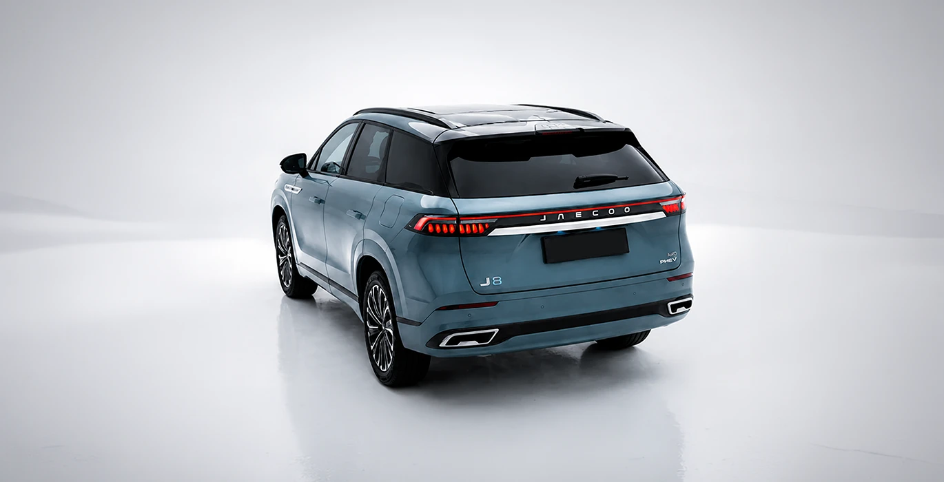 Jaecoo 8 PHEV Exclusive 1.5 TGDI 3DHT AWD 7p. 2 Jaecoo 8 PHEV Exclusive 1.5 TGDI 3DHT AWD 7p. trasera | Crazy Renting