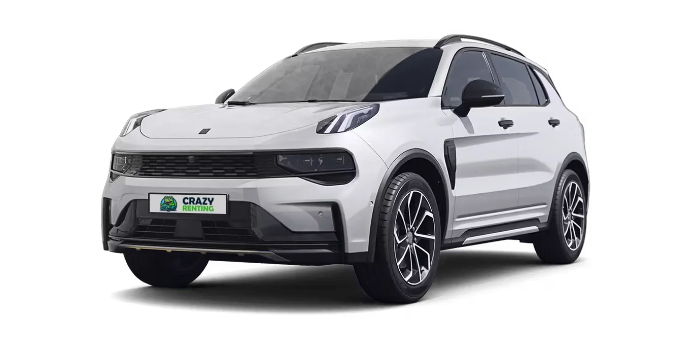 Lynk & Co 01 1.5 PHEV Core 1 Lynk Co 01 1.5 PHEV Core sin fondo principal crazy blanco | Crazy Renting