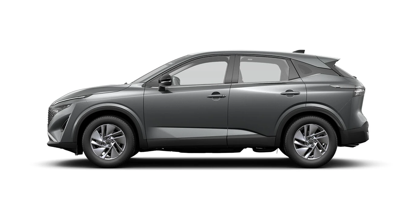 Nissan Qashqai 5P DIG-T 103kW (140CV) MHEV 12V 6MT 4x2 Acenta 3 Nissan Qashqai 5P DIG T 103kW 140CV MHEV 12V 6MT 4x2 Acenta lateral gris | Crazy Renting