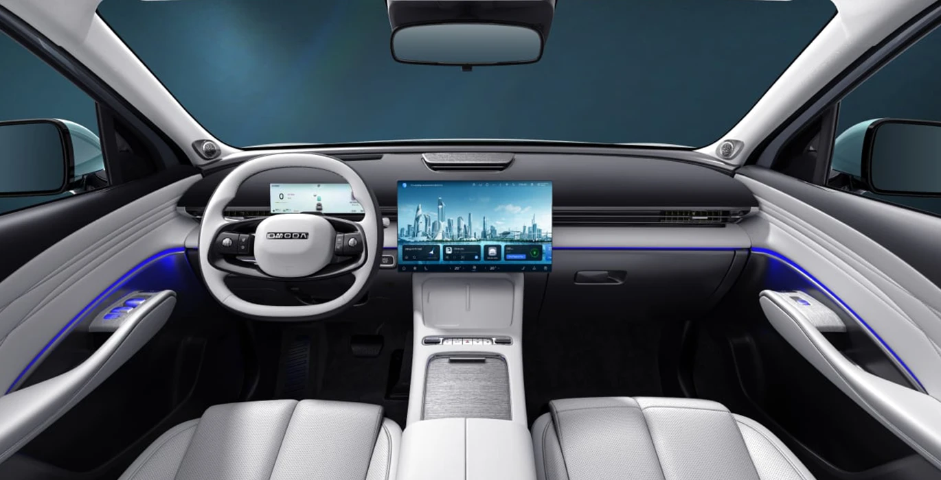 Omoda 7 1.5 TGDI PHEV Premium 279CV 4 Omoda 7 SHS P Premium 1.5 TGDI 1DHT 205kW FWD interior delantera | Crazy Renting