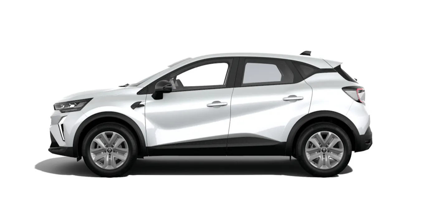 Renault Captur Evolution TCE 140cv DCE 3 Renault Captur Evolution TCE 140cv DCE lateral blanco | Crazy Renting