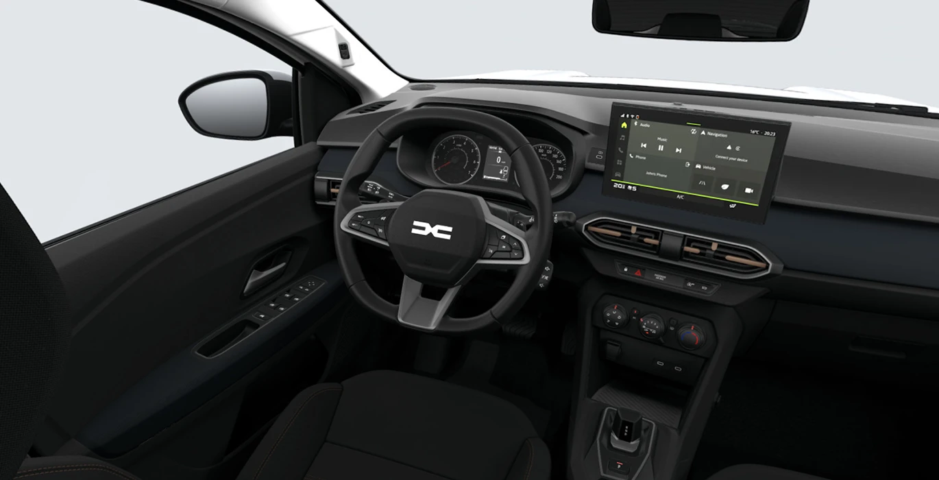 Dacia Sandero Stepway Expression ECO-G 120 AT 4 Dacia Sandero Stepway Expression ECO G 120 AT interior delantera | Crazy Renting