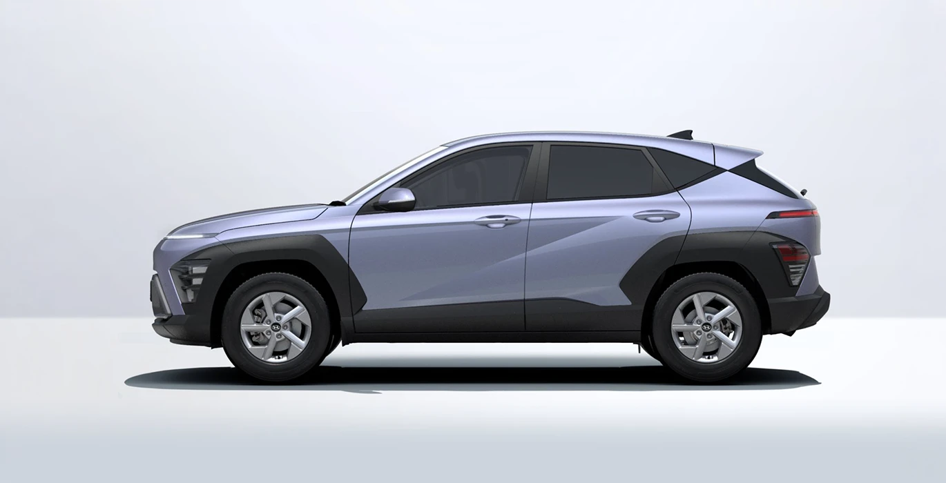 Hyundai Kona HEV 1.6GDI 138CV DT Maxx 3 Hyundai Kona HEV 1.6GDI 138CV DT Maxx lateral azul | Crazy Renting