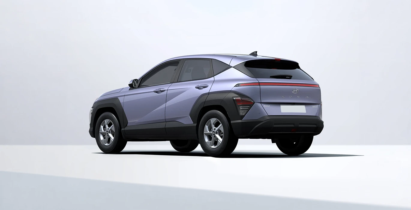 Hyundai Kona HEV 1.6GDI 138CV DT Maxx 2 Hyundai Kona HEV 1.6GDI 138CV DT Maxx trasera azul | Crazy Renting
