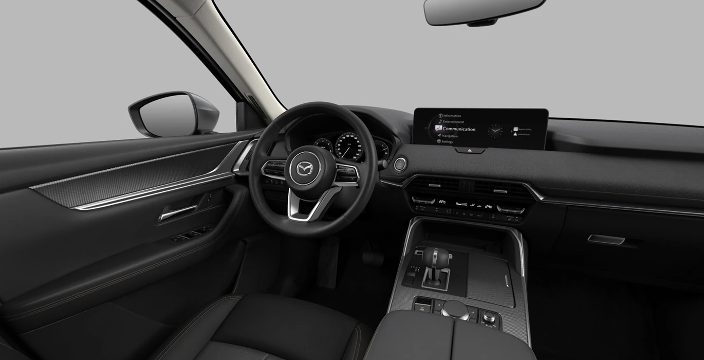 MAZDA CX-60 e-Skyactiv D MHEV 8AT RWD Exclusive-Line 4 MAZDA CX 60 e Skyactiv D MHEV 8AT RWD Exclusive Line interior delantera | Crazy Renting