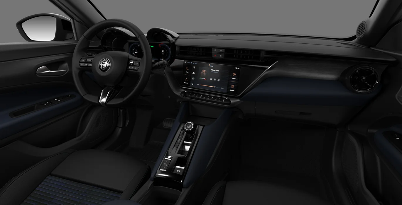 ALFA ROMEO Junior Ibrida 1.2 Core 108kW eDCT6 interior delantera | Crazy Renting