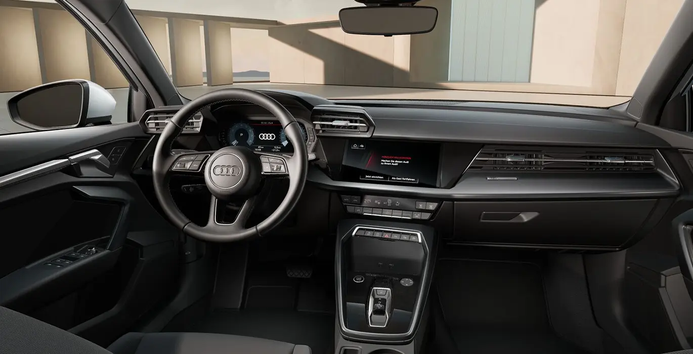 AUDI A3 Sportback Advanced 35 TFSI S Tronic interior delantera | Crazy Renting