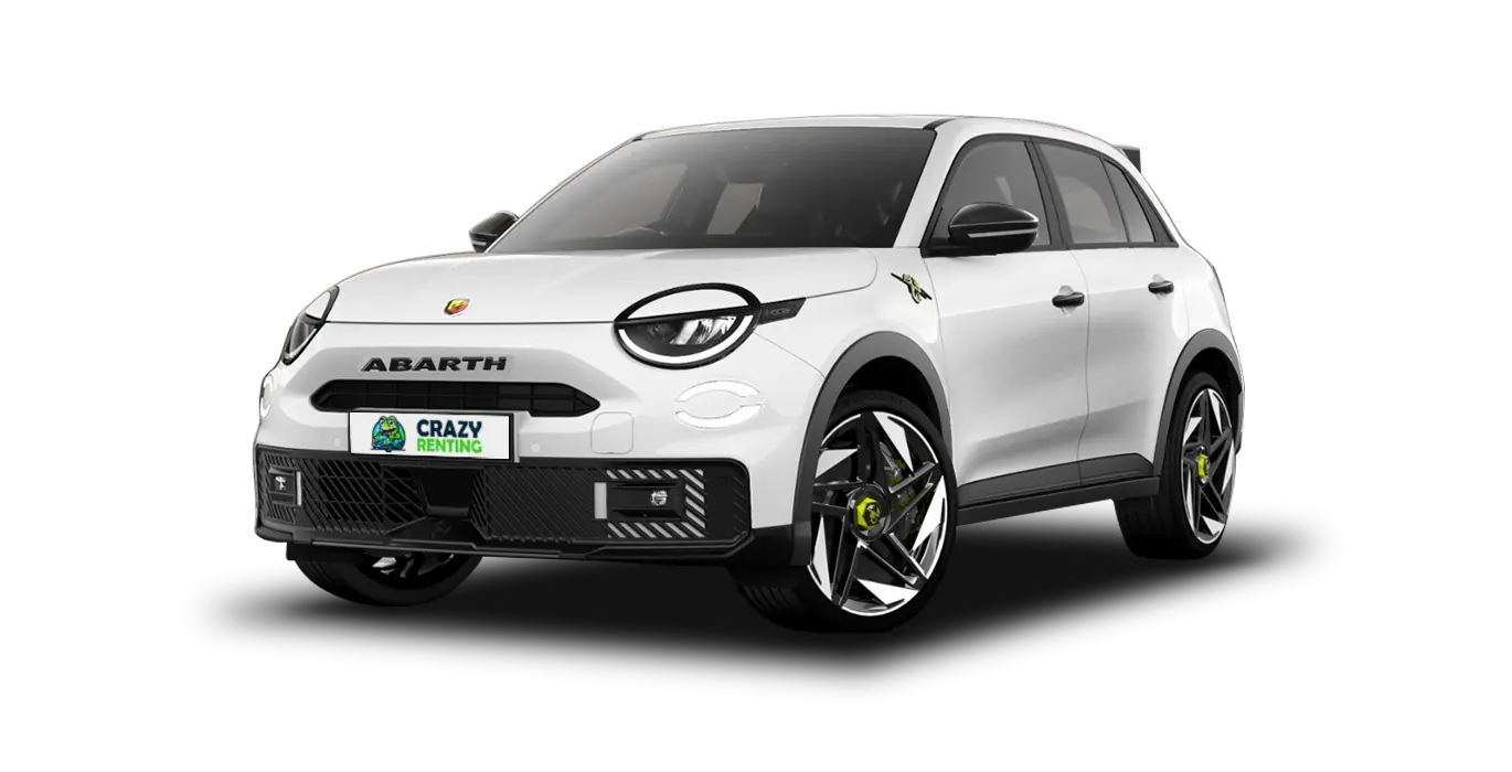 Abarth 600e Turismo 1 Abarth 600e Turismo sin fondo principal crazy | Crazy Renting