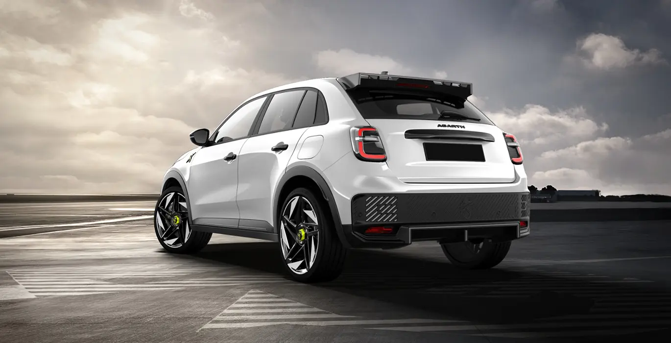 Abarth 600e Turismo 2 Abarth 600e Turismo trasera | Crazy Renting