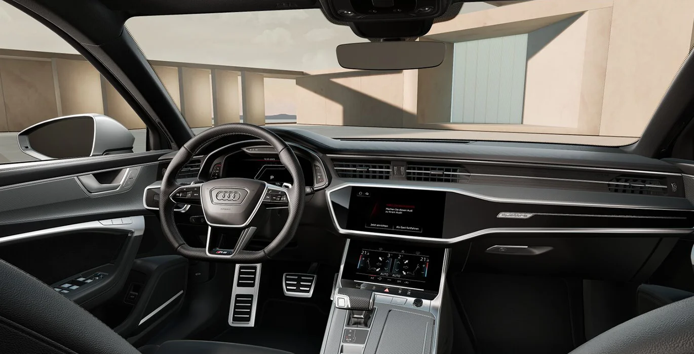 Audi RS6 Avant TFSI Quattro interior delantera | Crazy Renting