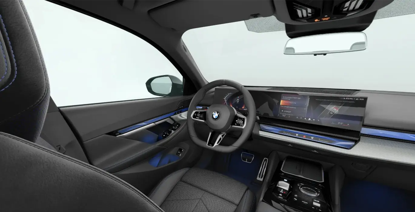 BMW Serie 5 520d Touring interior delantera | Crazy Renting