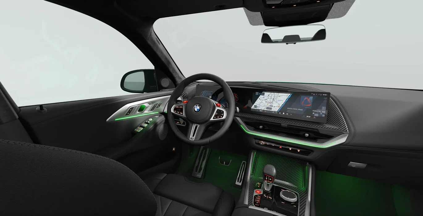BMW XM 50e 350kW interior delantera | Crazy Renting