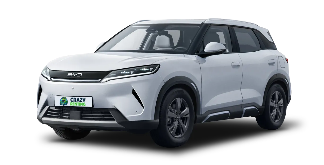 BYD ATTO 2 DM i Active sin fondo principal blanco crazy | Crazy Renting