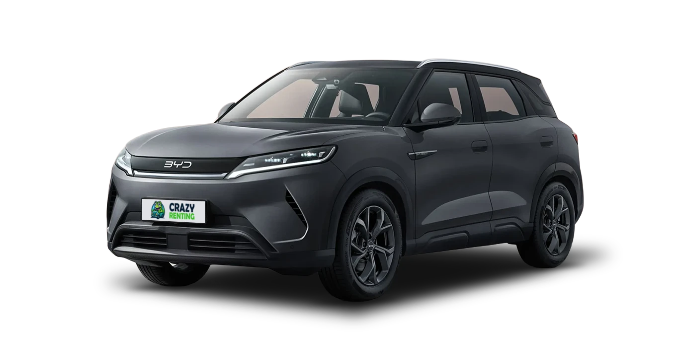 BYD Atto 2 DM i Boost 156kW sin fondo principal crazy | Crazy Renting