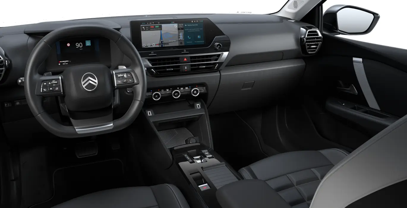 CITROEN C4 Hybrid e DCS6 Max 145CV interior delantera | Crazy Renting