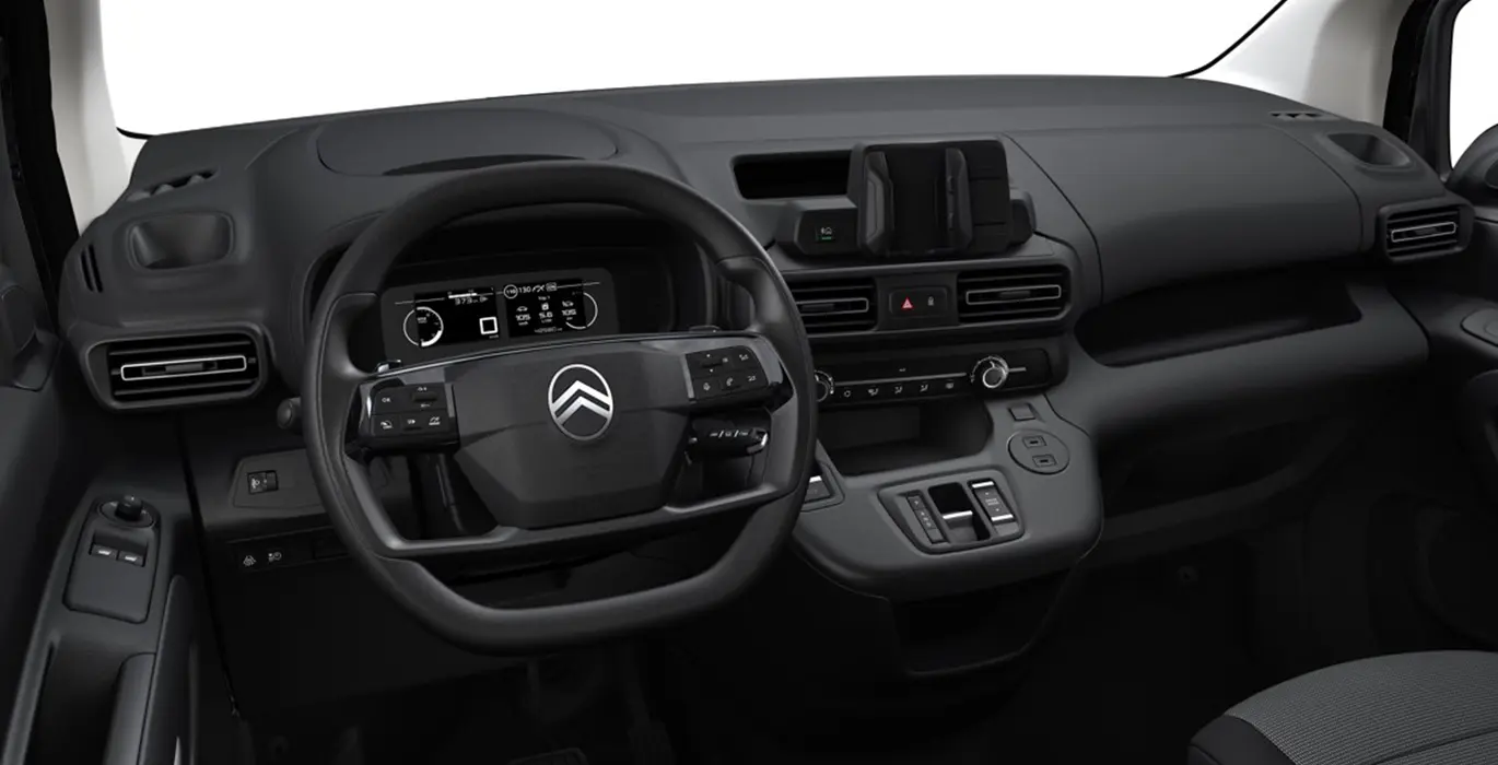 Citroën ë-Berlingo Van Talla M 4 CITROEN E BERLINGO Talla M 50kWh interior delantera | Crazy Renting