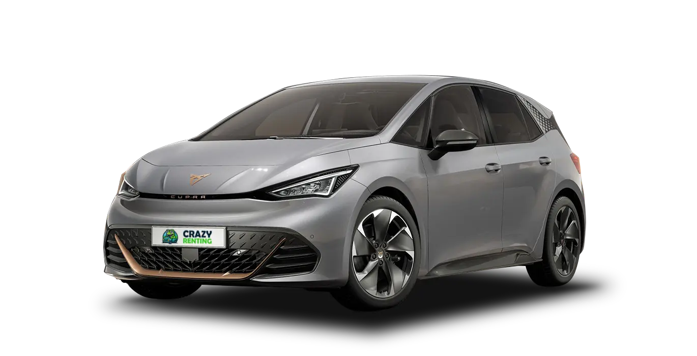 Cupra Born e Boost Pack Advanced Plus sin fondo principal crazy | Crazy Renting