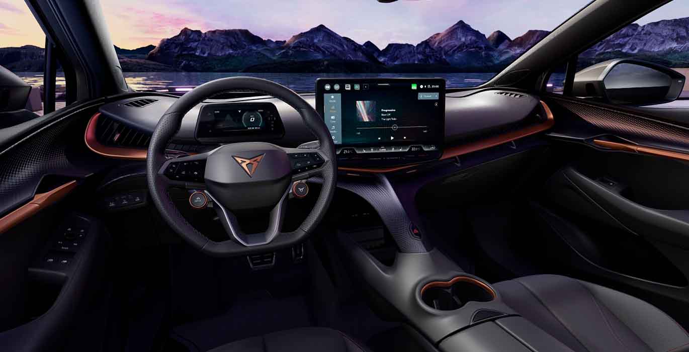 Cupra Tavascan Endurance First Edition interior delantera | Crazy Renting