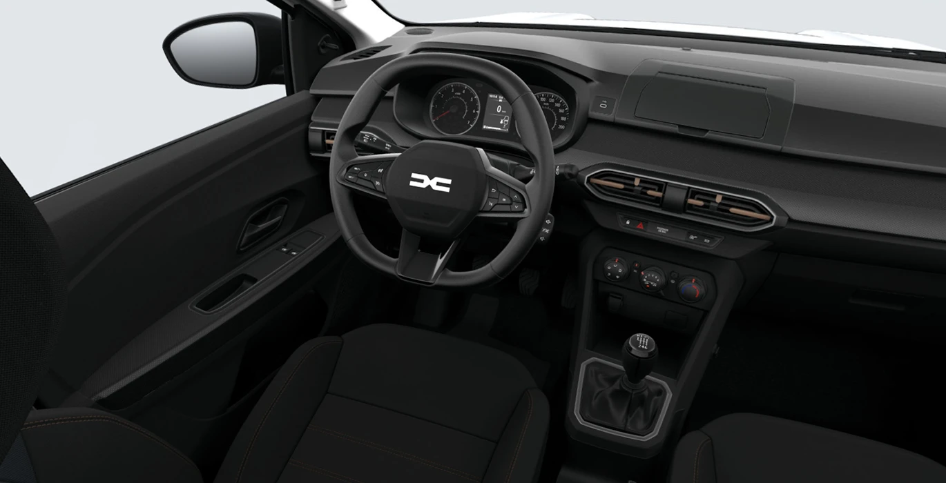 Dacia Sandero Stepway 1.2 Essential ECO G 120CV interior delantera | Crazy Renting