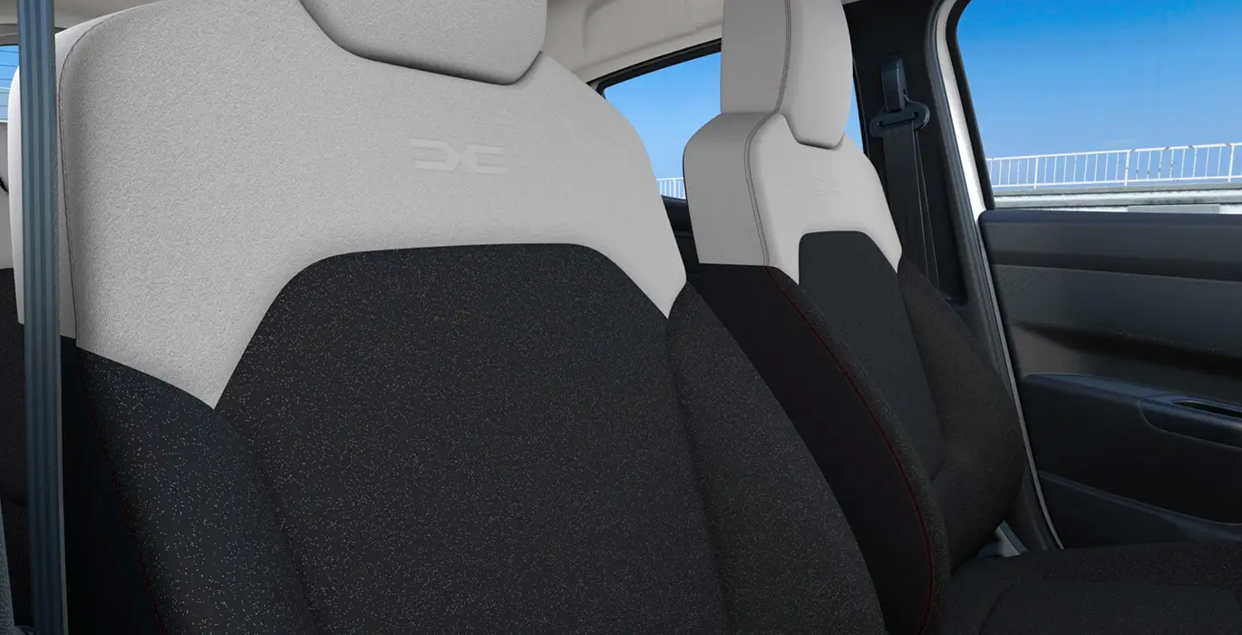 Dacia Spring Expression Electric 33kW 45CV asientos | Crazy Renting