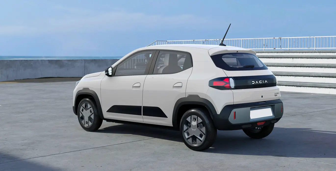Dacia Spring Expression Electric 33kW 45CV trasera | Crazy Renting