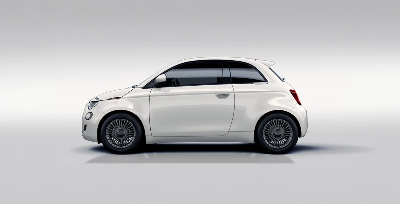 FIAT 500 TORINO 1.0 HYBRID 48KW 65CV (MANUAL) 3 FIAT 500 TORINO 1.0 HYBRID 48KW 65CV MANUAL lateral blanco | Crazy Renting