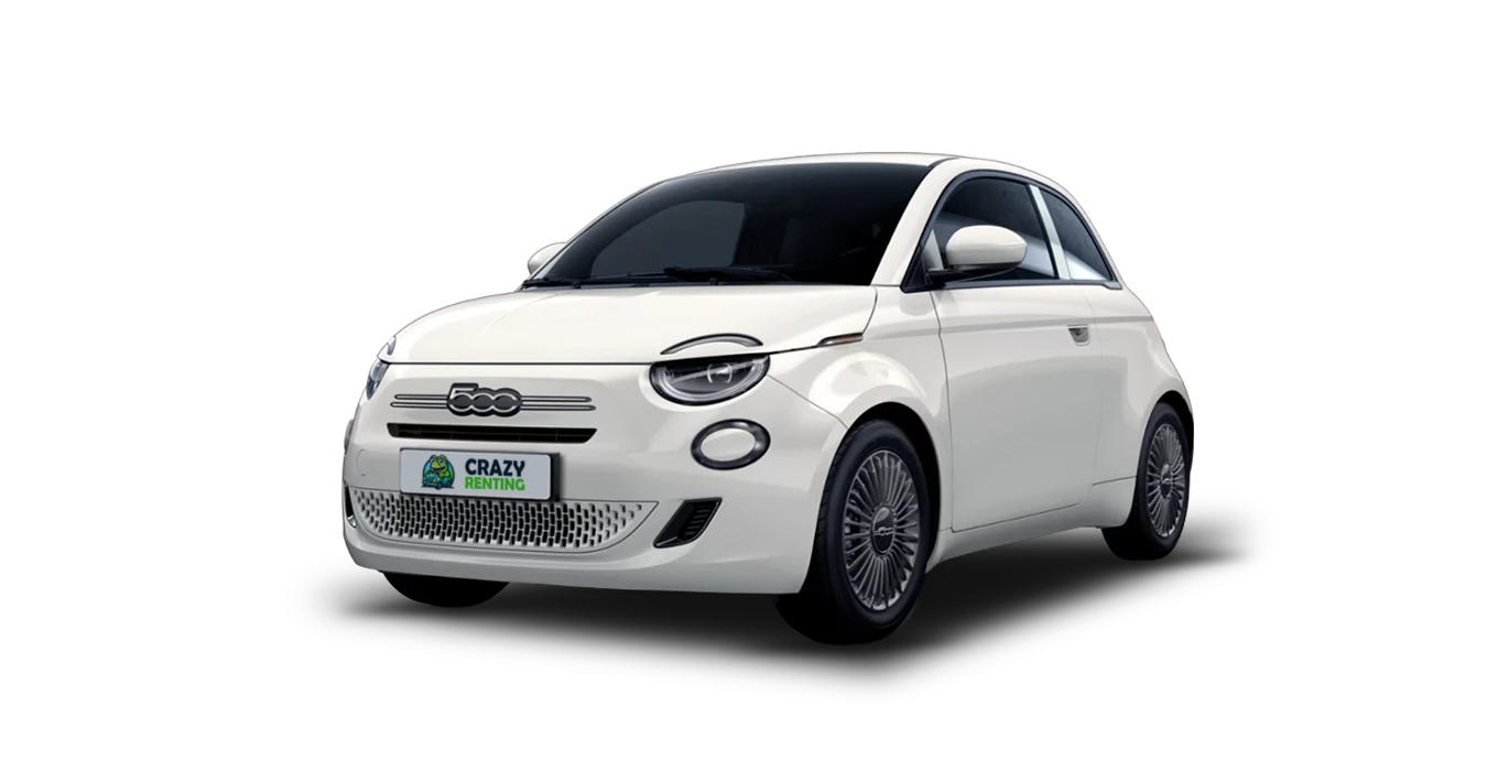 FIAT 500 TORINO 1.0 HYBRID 48KW 65CV (MANUAL) 1 FIAT 500 TORINO 1.0 HYBRID 48KW 65CV MANUAL sin fondo principal blanco crazy | Crazy Renting