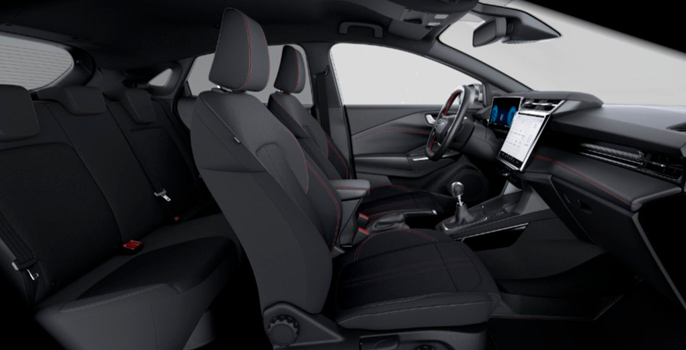 FORD Puma 1.0 EcoBoost MHEV ST Line 125 SUV interior trasera | Crazy Renting