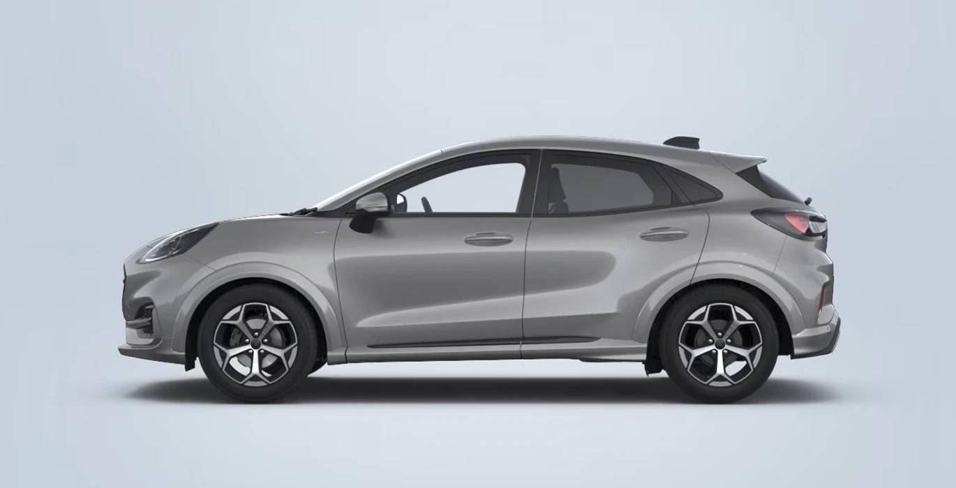 FORD Puma 1.0 EcoBoost MHEV ST Line 125 lateral gris | Crazy Renting