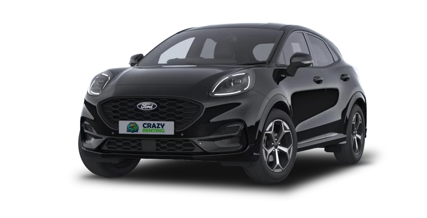 FORD Puma 1.0 EcoBoost MHEV ST Line 125 sin fondo principal negro crazy | Crazy Renting