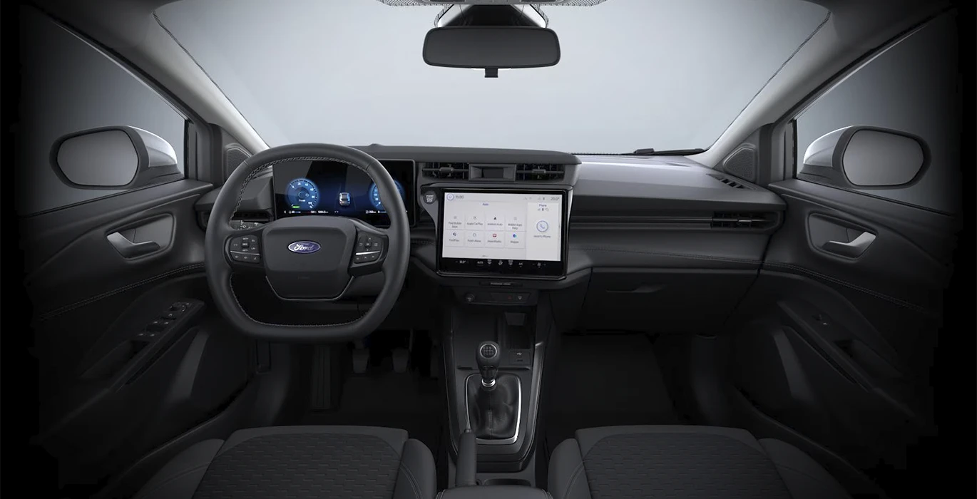 FORD Puma 1.0 EcoBoost MHEV Titanium 125CV interior delantera | Crazy Renting