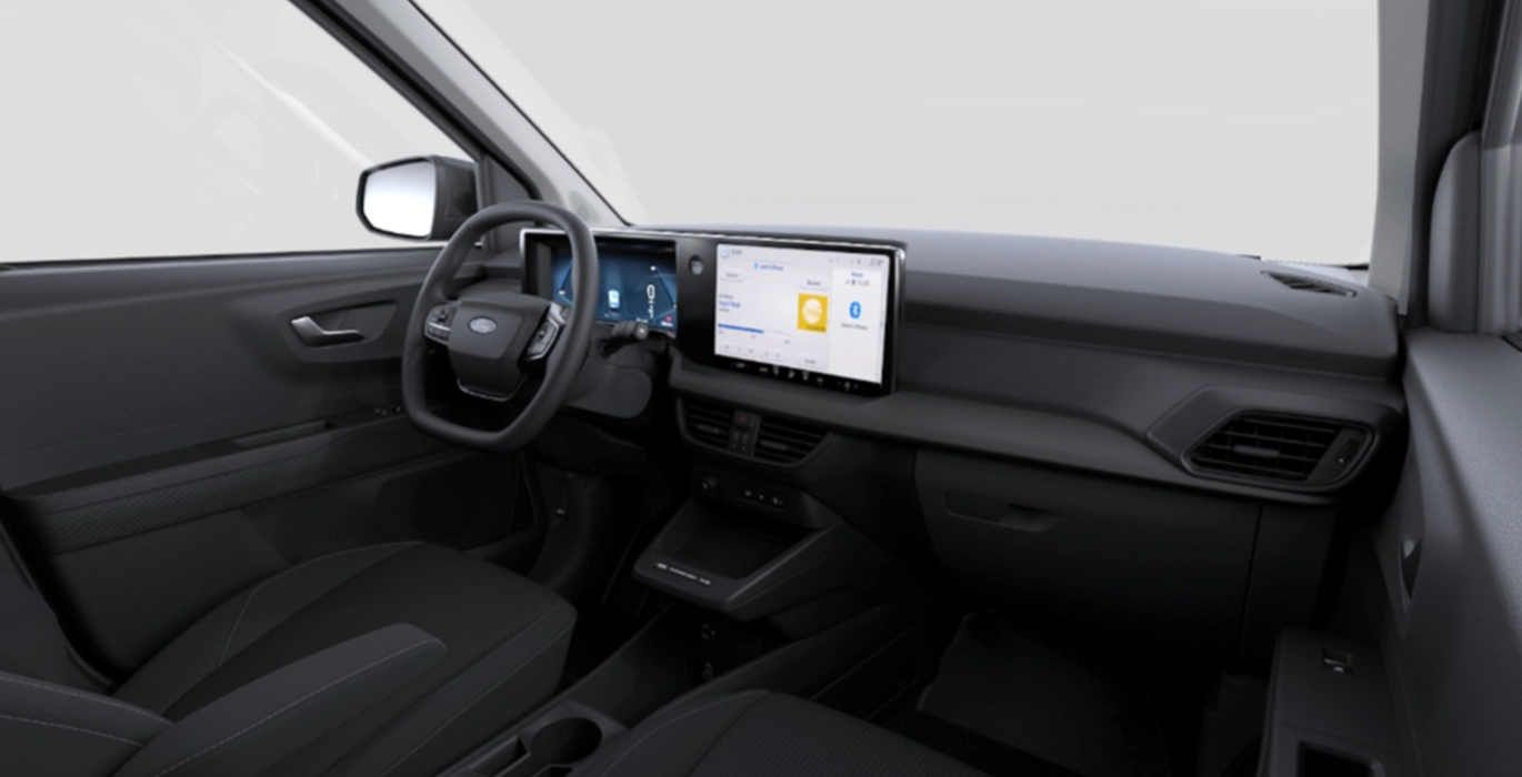 FORD Transit Courier Van Trend BEV 136cv Automatica interior delantera II | Crazy Renting