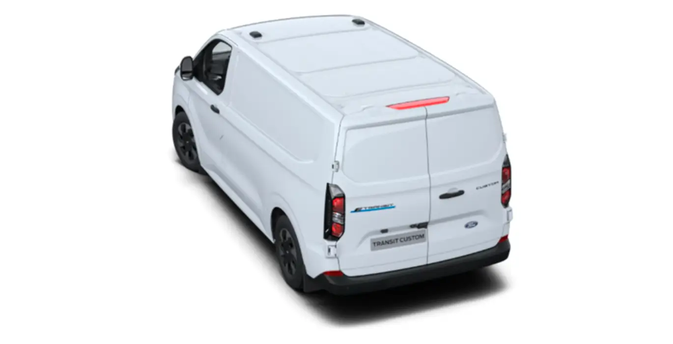 FORD Transit Custom Van 340 L1 Trend BEV exterior trasera | Crazy Renting