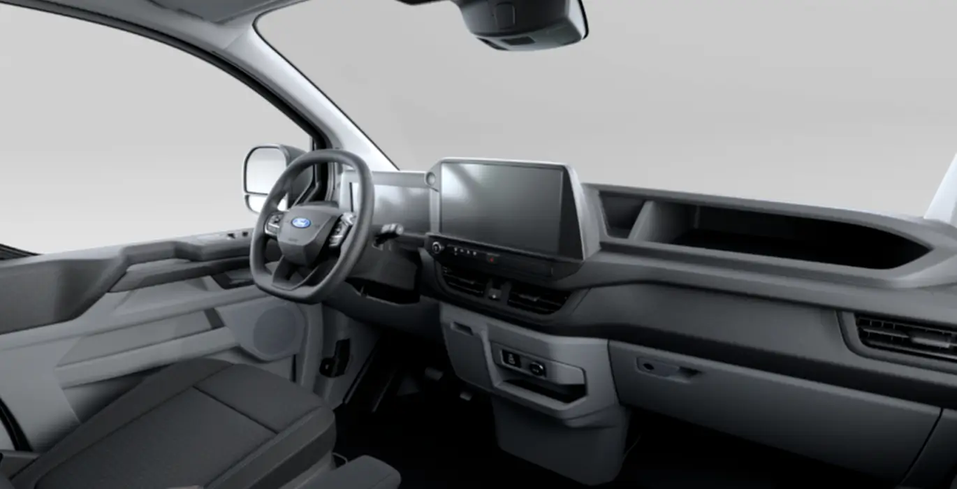 FORD Transit Custom Van 340 L1 Trend BEV interior delantera | Crazy Renting