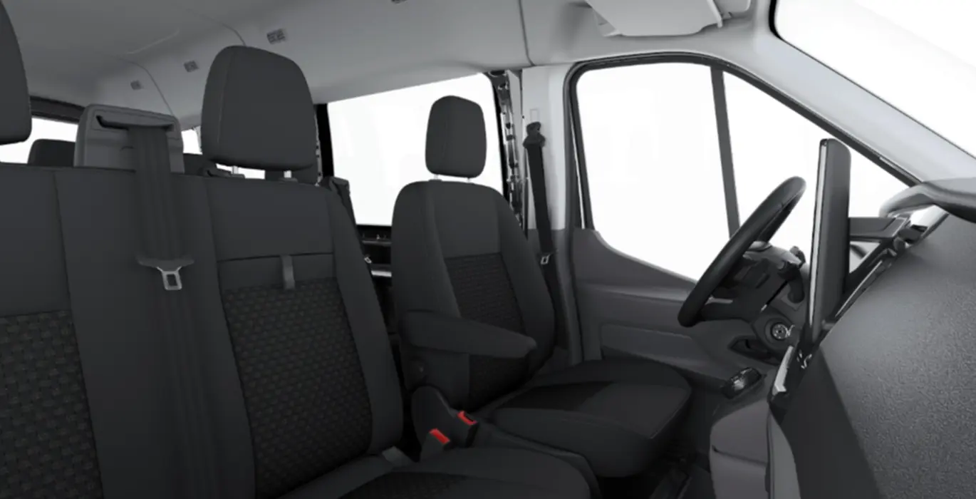 FORD Transit Kombi 350 L3 Trend EcoBlue 130cv Auto FWD interior trasera | Crazy Renting