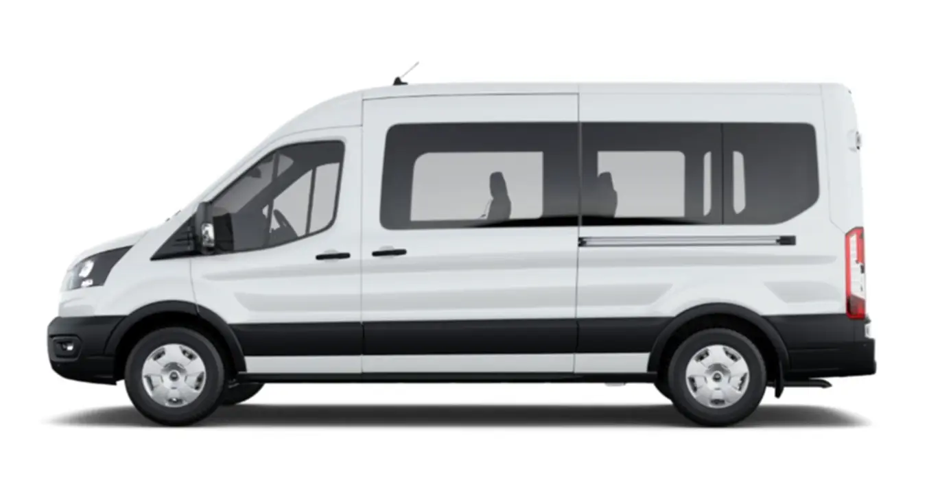 FORD Transit Kombi 350 L3 Trend EcoBlue 130cv Auto FWD lateral | Crazy Renting
