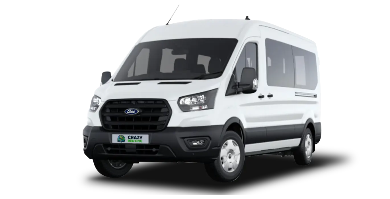 FORD Transit Kombi 350 L3 Trend EcoBlue 130cv Auto FWD sin fondo principal crazy | Crazy Renting