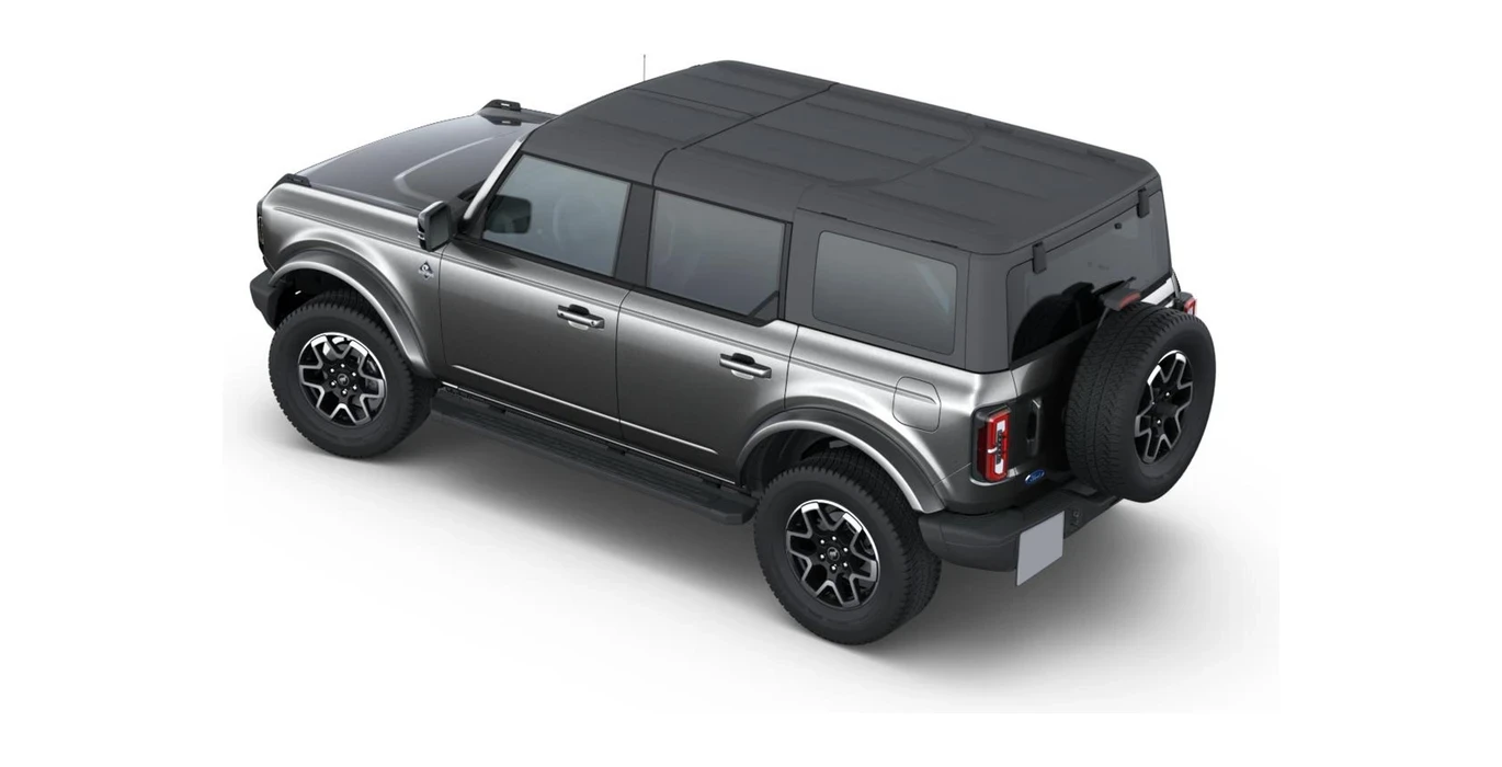 Ford Bronco Outer Banks 2.7 EcoBoost 335cv Automatico 4x4 trasera gris carbonized | Crazy Renting