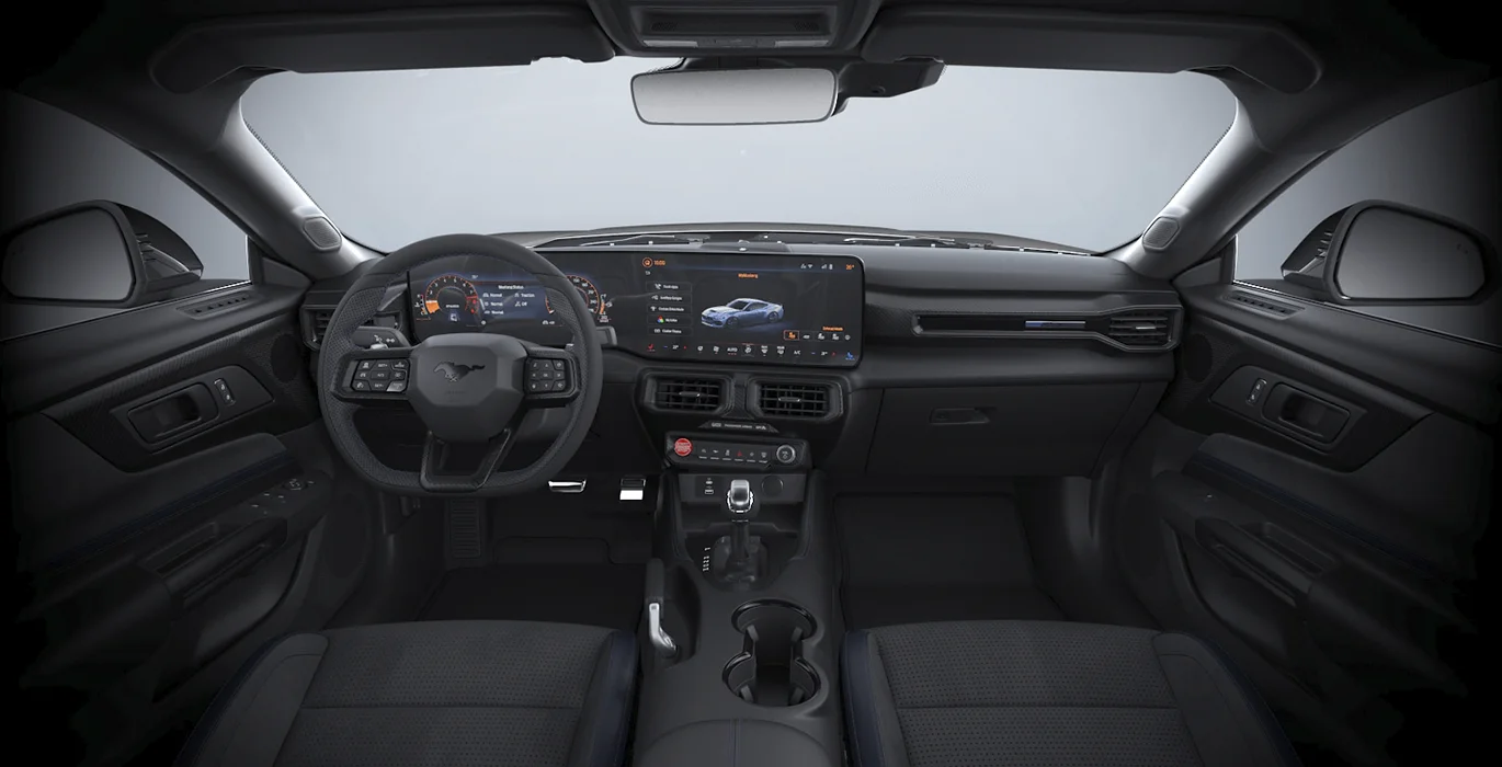 Ford Mustang 5.0 Ti VCT V8 Mustang Dark House AT interior delantera | Crazy Renting