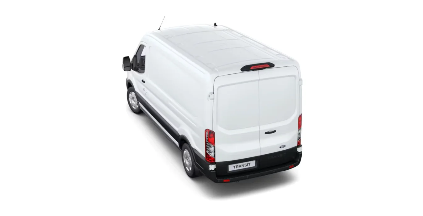 Ford Transit 350 L3 Trend N1 EcoBlue 96kW FWD trasera blanco | Crazy Renting