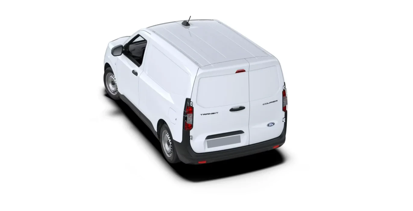 Ford Transit Courier Van Diesel 1.5 100 CV trasera blanco | Crazy Renting
