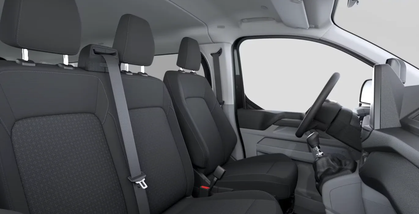 FORD TRANSIT CUSTOM Kombi 2.0 EcoBlue 100kW 320 L1 Trend 5 Ford Transit Custom Kombi 2.0 EcoBlue 100kW 320 L1 Trend interior trasera | Crazy Renting