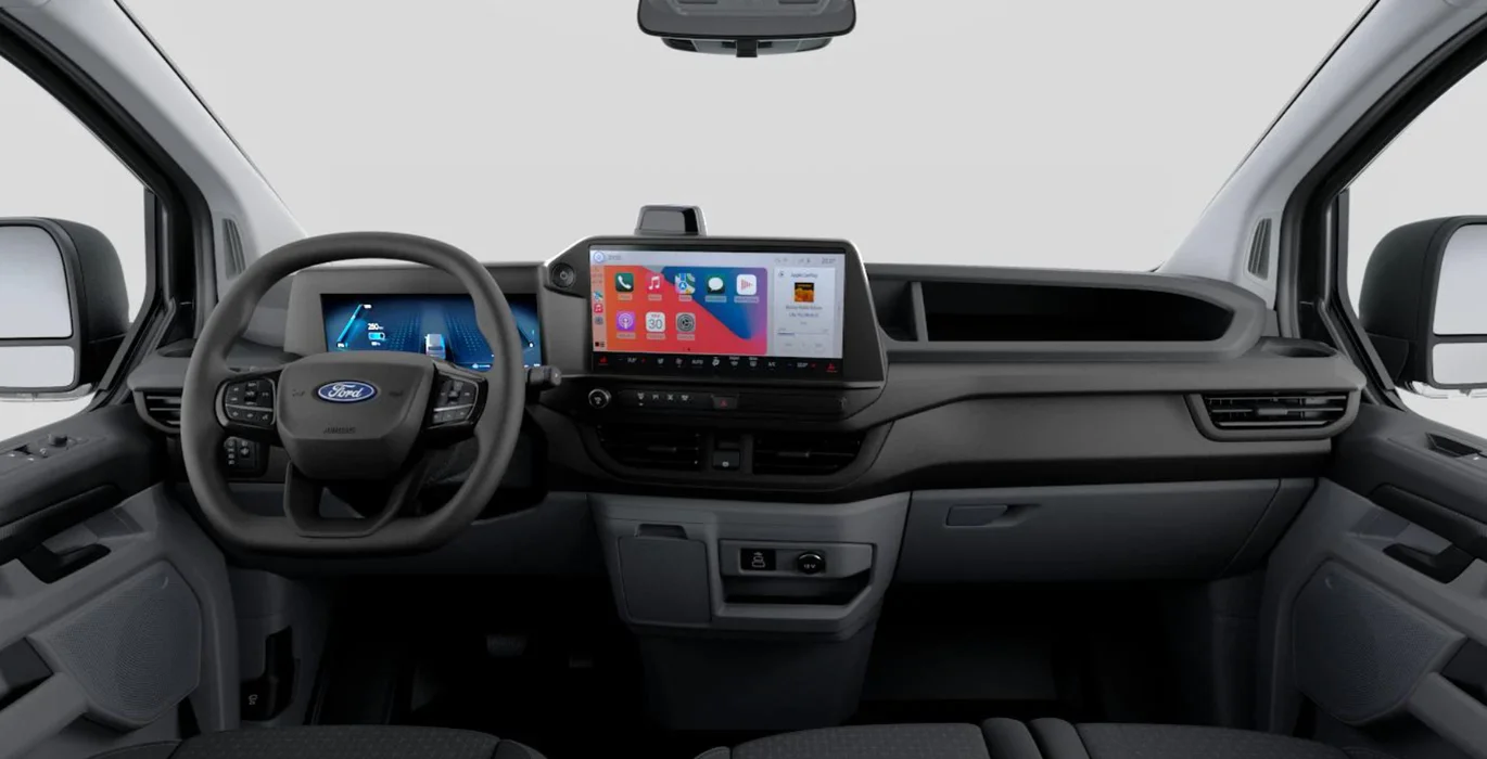 Ford Transit Custom Kombi BEV 83kWh 100kW 340 L1 Trend interior delantera II | Crazy Renting