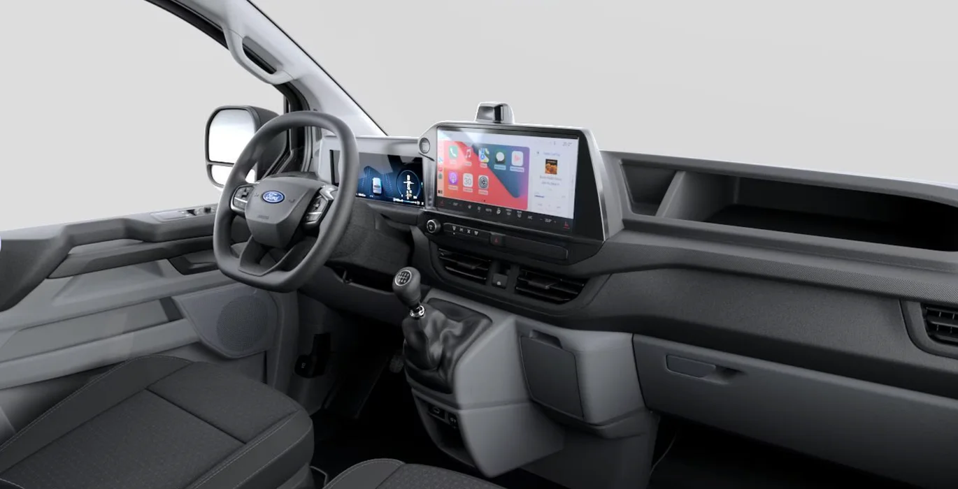 Ford Transit Custom Van 2.0 Ecoblue 100kW 280 L1 Trend interior delantera | Crazy Renting