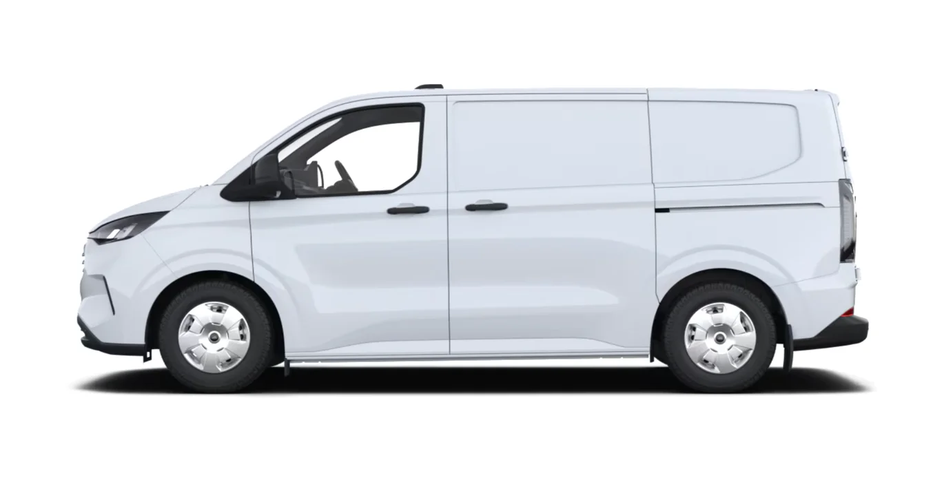Ford Transit Custom Van 2.0 Ecoblue 100kW 280 L1 Trend lateral blanco | Crazy Renting