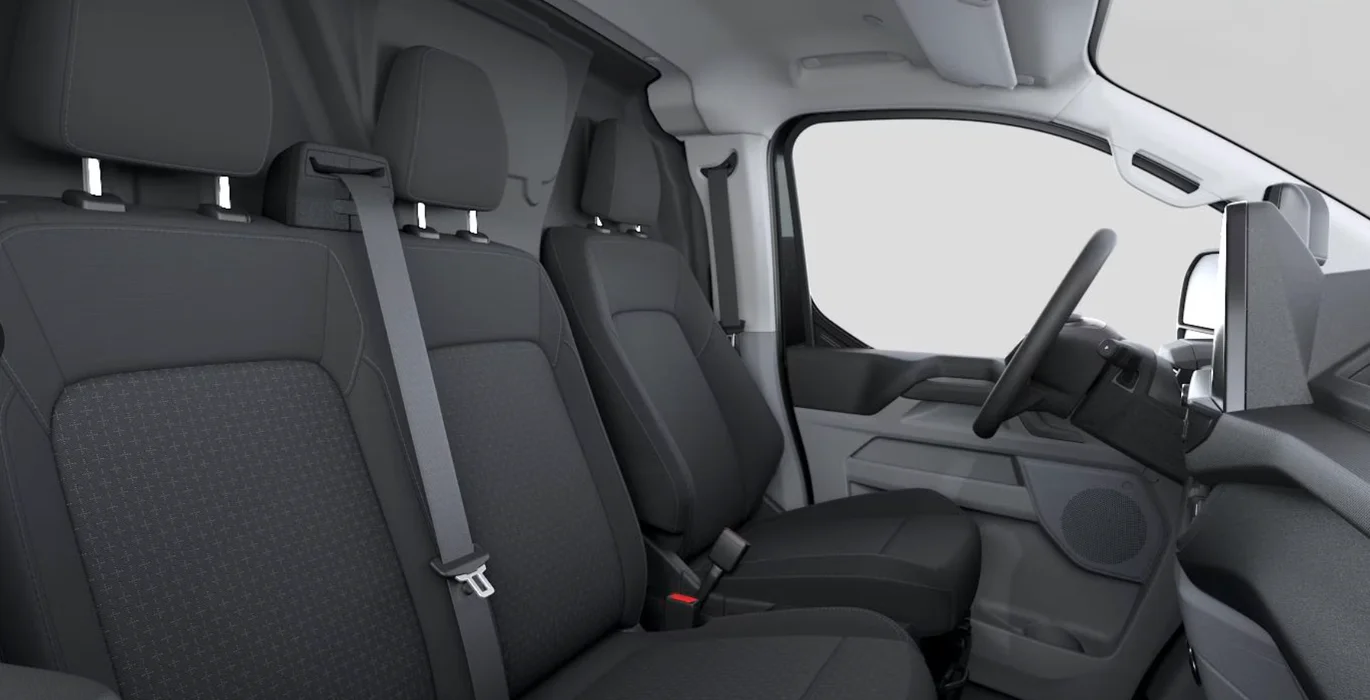 Ford Transit Custom Van 2.5 Duratec PHEV 171kW 320 L1 Trend interior trasera | Crazy Renting
