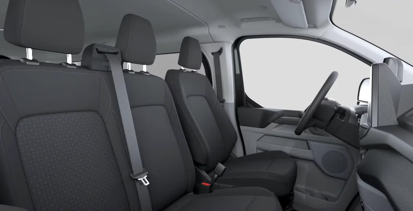 Ford Transit Kombi 2.5 Duratec PHEV 171 340 L1 Trend interior trasera | Crazy Renting