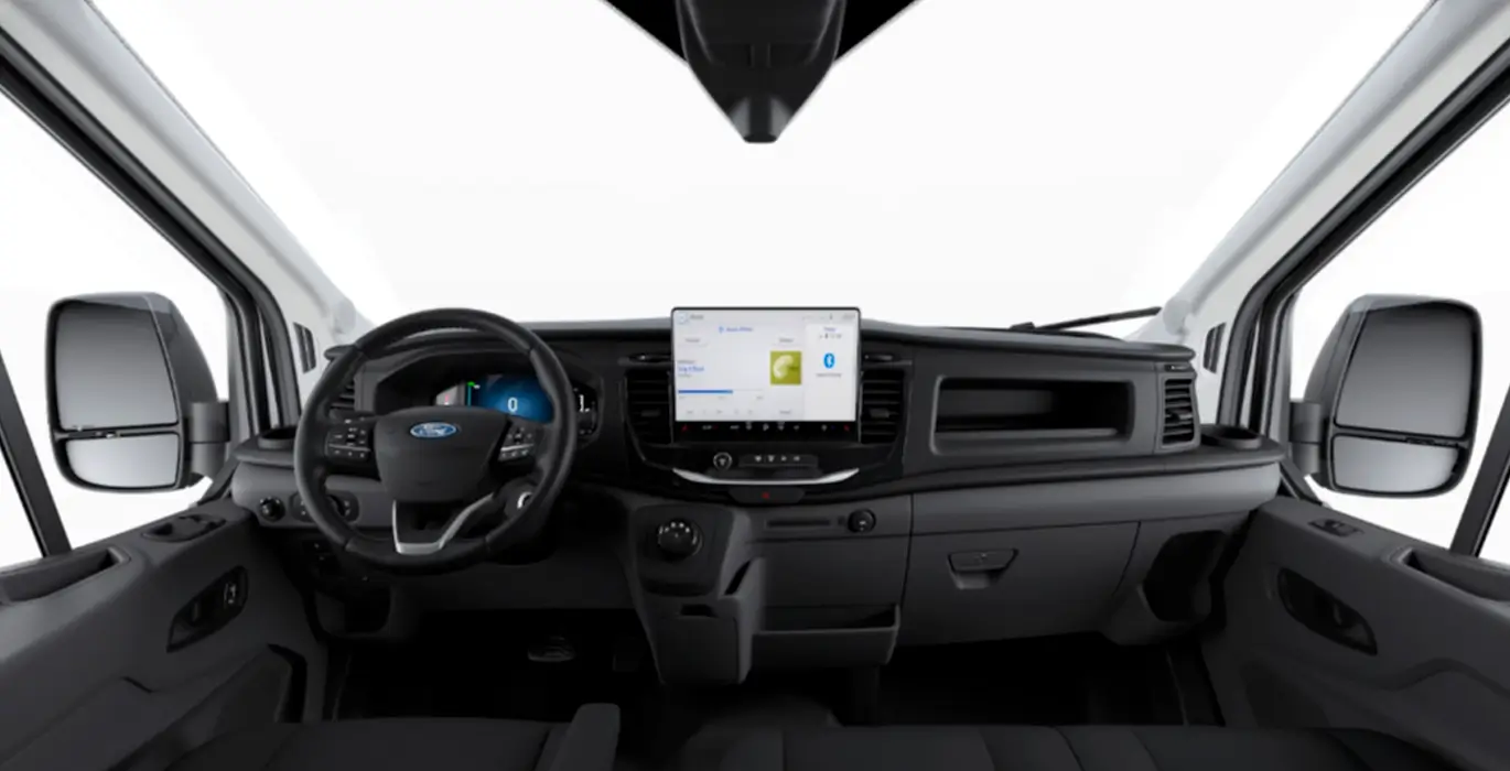 Ford Transit Van 350 L3 BEV Trend 184cv RWD interior delantera 2 | Crazy Renting